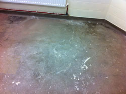 safety flooring requiring deep cleaning